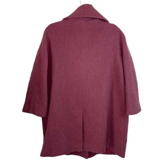 Talbots Womens Coat Size Large Pink Pockets Lined Back Vent Casual Wool - Picture 8 of 8